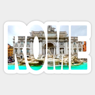 ROME Italy, Trevi Fountain Sticker